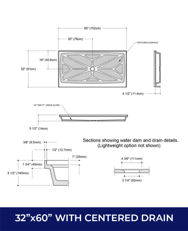 Shower Bases North Coast