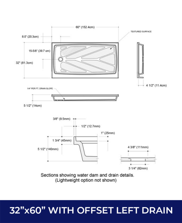 Shower Bases North Coast